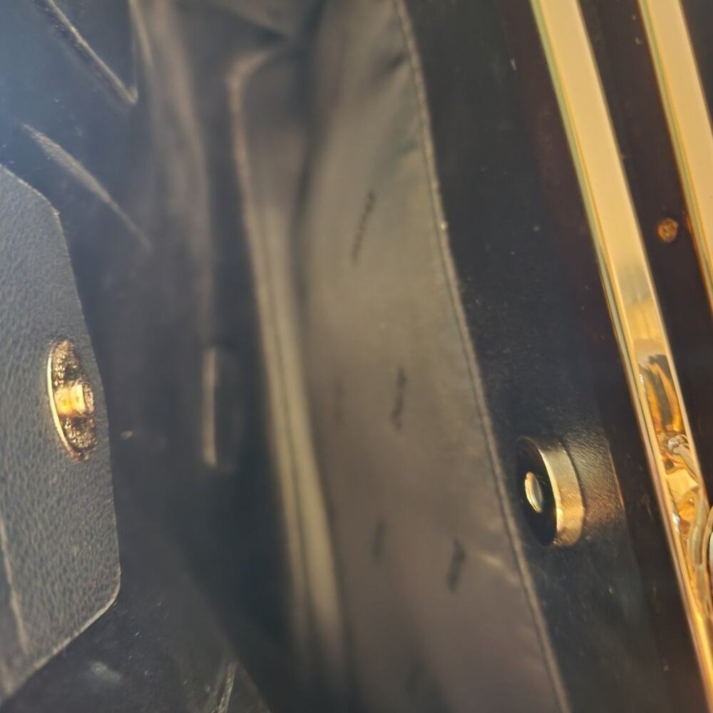 Dune London Black Faux Pebbled Leather Handbag - Picture 7 of 8